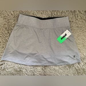 Prince Women's Gray Tennis Skirt Size L Tenniscore Athleisure Club Vibes NWT